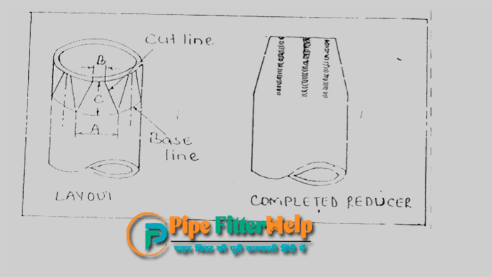 concentric reducer formula in hindi